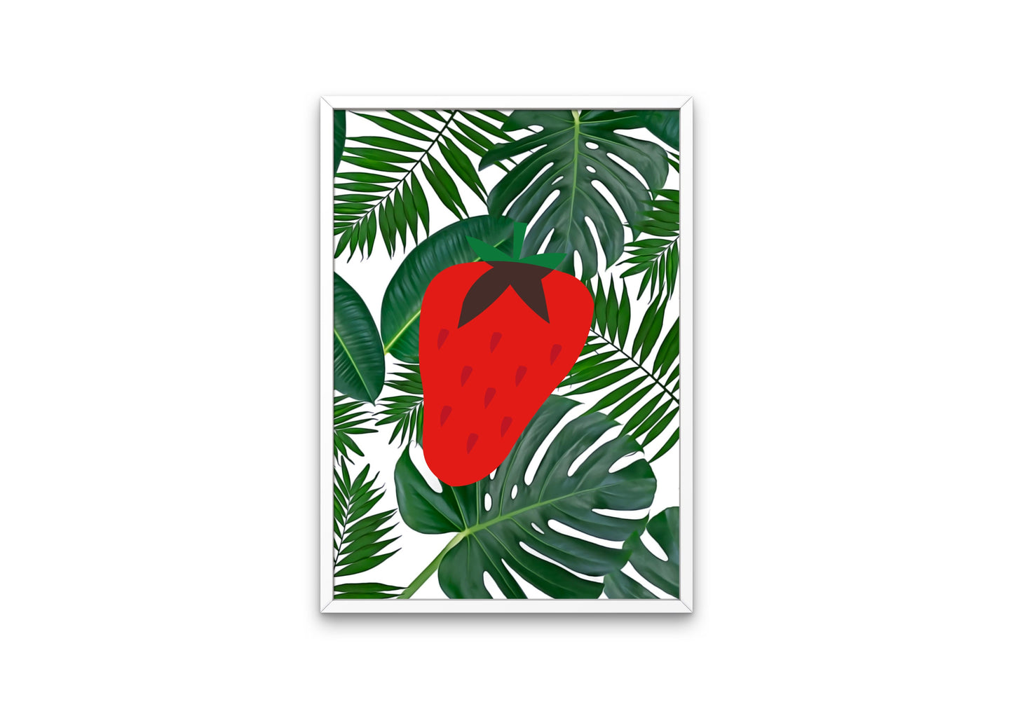Summer Banana Leaf Fruit Posters set of 4 DIGITAL PRINTS, Bright Tropical Pattern, Preppy Colorful Wall Art, banana leaf, fruit market print