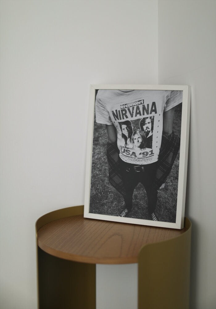 Nirvana Poster INSTANT DOWNLOAD, Musical Art Canvas, Nirvana Concert Poster black & white, grunge wall art, concert posters, y2k decor