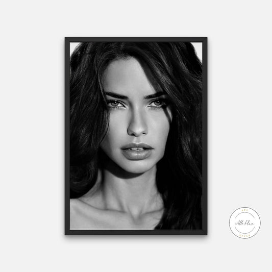 Black and White Adriana Lima Poster DIGITAL ART PRINT, Fashion Photography, Fashion Wall Decor, High-Profile Supermodel, Fashion Icon, Glam | Posters, Prints, & Visual Artwork | adriana lima, art for bedroom, art ideas for bedroom walls, art printables, art prints black and white, bathroom wall art printables, bedroom art, bedroom pictures, bedroom wall art, bedroom wall art ideas, bedroom wall painting, black and white art print, black and white art prints, black and white art wall, black and white bathroo