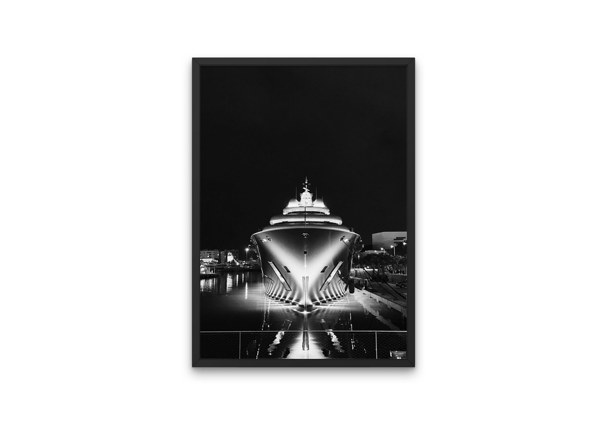 Black & White Yacht Poster INSTANT DOWNLOAD, luxury fashion poster, sailing poster, Success poster, Monte Carlo poster, luxury aesthetic