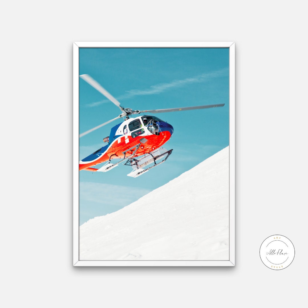 Snow Helicopter Poster DIGITAL DOWNLOAD, sport prints, sports aesthetic, ski house decor, helicopter decor, aircraft poster, ski lover gift | Posters, Prints, & Visual Artwork | art for bedroom, art ideas for bedroom walls, art printables, aviation poster, bathroom sports decor, bathroom wall art printables, bedroom art, bedroom pictures, bedroom wall art, bedroom wall art ideas, bedroom wall painting, buy digital art prints online, buy digital prints online, canvas wall art for living room, chamonix poster