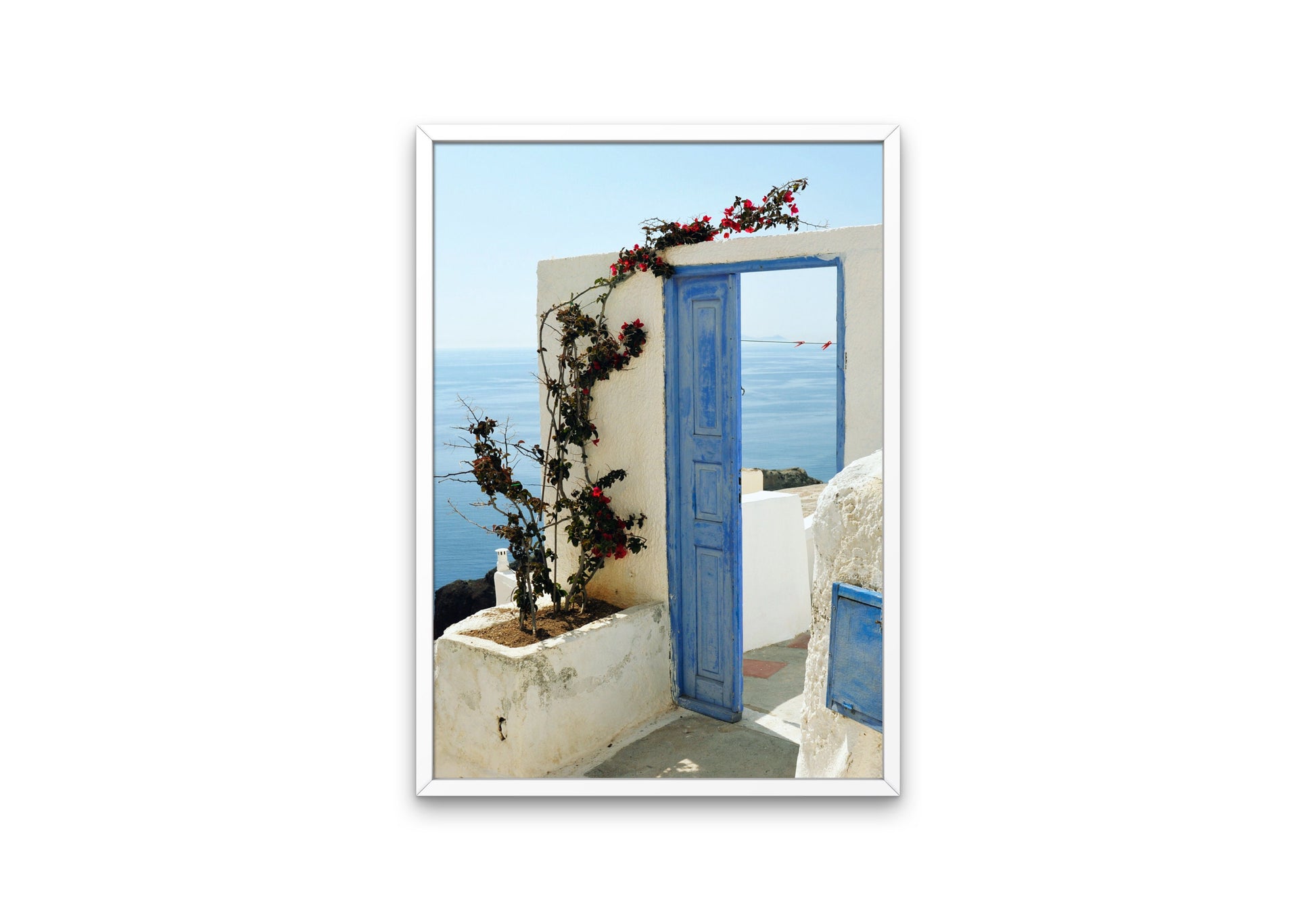 Santorini Poster INSTANT DOWNLOAD, Pastel Mediterranean Art, Beach Photography, Travel Posters, Santorini print, Greece art print, Coastal