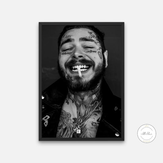 Black and White Post Malone Poster DIGITAL ART PRINT, Designer Wall Art, Printable Luxury Fashion Wall Art, Hypebeast Poster, Black White Décor | Posters, Prints, & Visual Artwork | art for bedroom, art ideas for bedroom walls, art printables, art prints black and white, bathroom wall art printables, bedroom art, bedroom pictures, bedroom wall art, bedroom wall art ideas, bedroom wall painting, black and white art print, black and white art prints, black and white art wall, black and white bathroom wall art