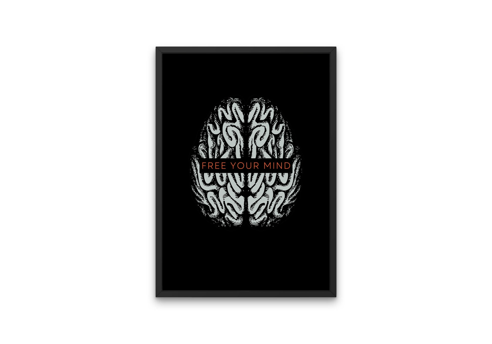 Free Your Mind Print INSTANT DOWNLOAD, Indie wall art, alternative art, Abstract wall art, Motivation Art, anatomy art, brain wall art