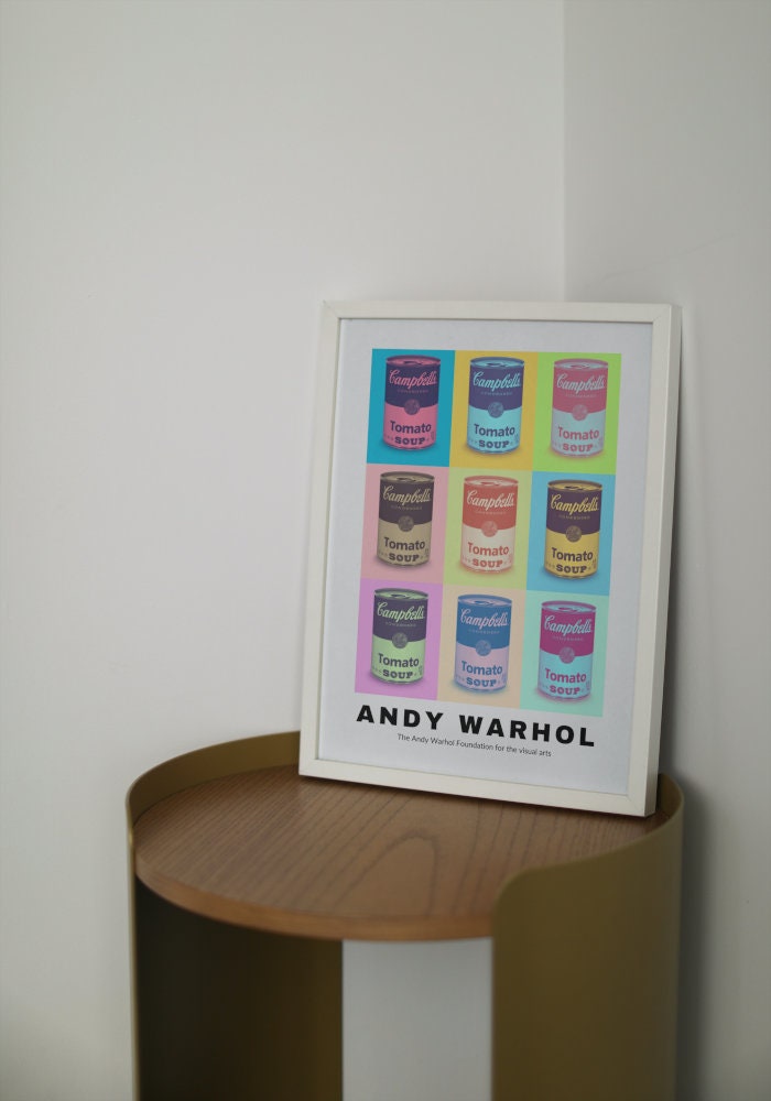 Andy Warhol Soup Poster INSTANT DOWNLOAD, Andy Warhol Lithograph, Andy Warhol Print, Museum Poster, vintage food poster, Pop Culture Art