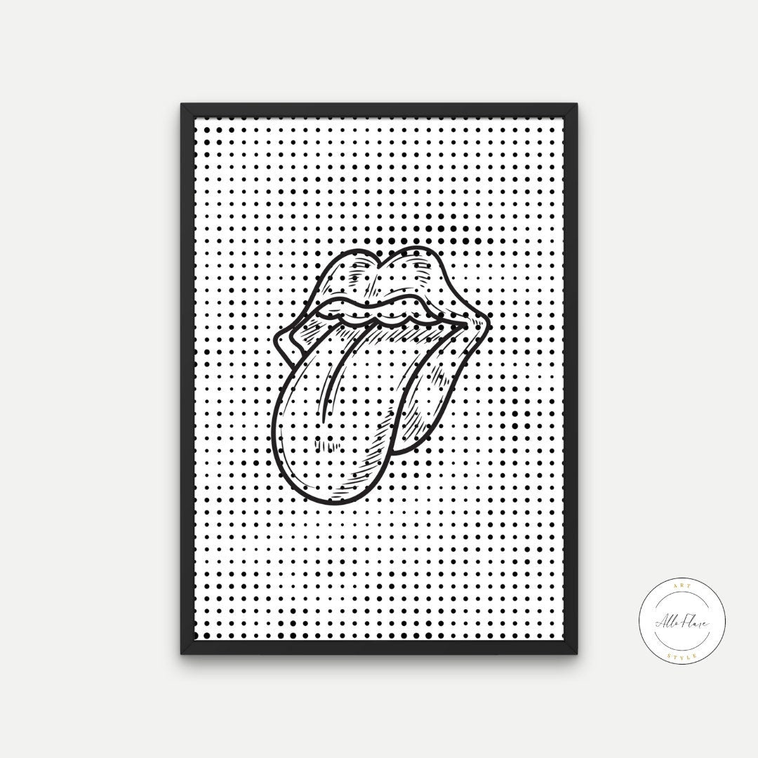 Black and White The Rolling Stones Tongue Poster DIGITAL DOWNLOAD ART PRINTS, Music Wall Decor, rock roll poster, Rolling Stones Wall Art, Band Posters | Posters, Prints, & Visual Artwork | album cover posters, art for bedroom, art ideas for bedroom walls, art printables, art prints black and white, bathroom wall art printables, bedroom art, bedroom pictures, bedroom wall art, bedroom wall art ideas, bedroom wall painting, black and white art print, black and white art prints, black and white art wall, blac