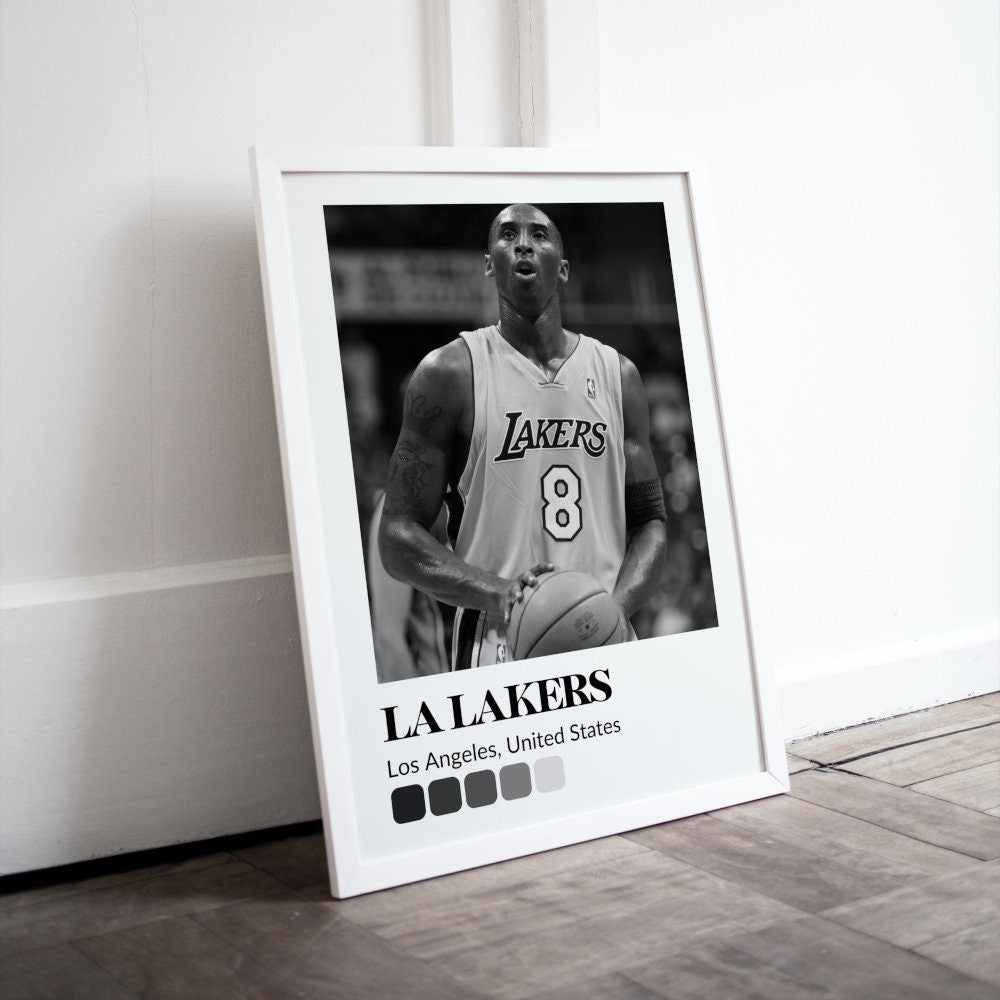 Black and White Basketball Gradient POster INSTANT DOWNLOAD, Kobe Bryant Poster, Sports prints, Basketball gifts for men, Basketball Poster