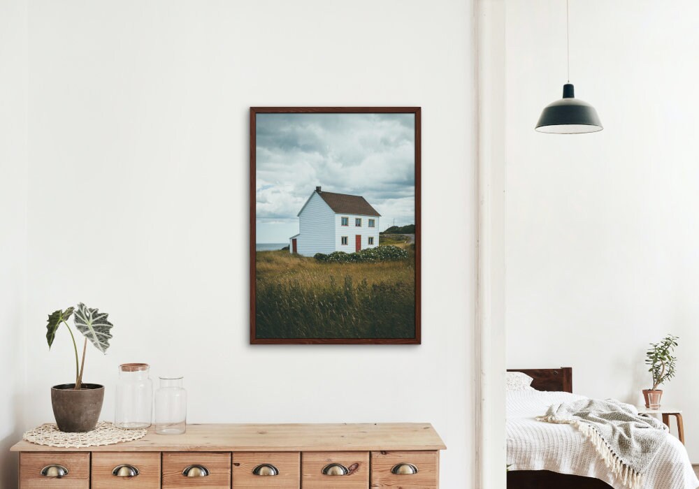 Country House DIGITAL PRINT, countryside wall art, English French Maine wall art, modern farmhouse, cottagecore poster, light academia print