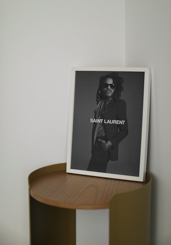 Set of 3 Black and White Indie Fashion Posters DIGITAL PRINT, Rock Music Print, punk luxury fashion, Lenny Kravitz Cara, fashion photography