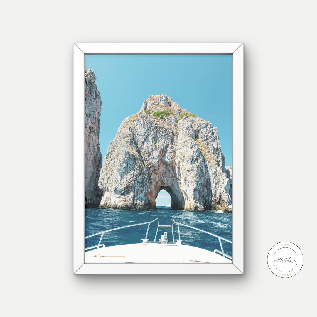 Summer in Capri Poster DIGITAL DOWNLOAD ART PRINT, Pastel Mediterranean Decor, Beach Photography, boat poster, Summer Print, Capri Italy Print, Classy | Posters, Prints, & Visual Artwork | art for bedroom, art ideas for bedroom walls, art printables, bathroom wall art printables, beach art for wall, beach canvas art, beach themed decor, beach wall art, beach wall decor, beachy wall decor, bedroom art, bedroom pictures, bedroom wall art, bedroom wall art ideas, bedroom wall painting, buy digital art prints o