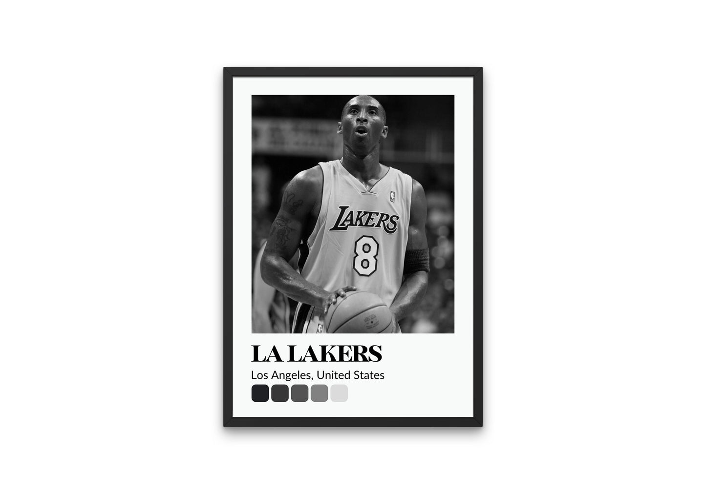 Black and White Basketball Gradient POster INSTANT DOWNLOAD, Kobe Bryant Poster, Sports prints, Basketball gifts for men, Basketball Poster