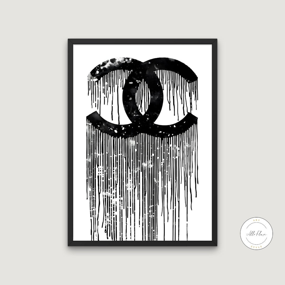 Black and White Designer Drip Wall Art DIGITAL ART PRINT, Luxury Fashion Print black & white, Glam poster, over the bed art, Abstract Hypebeast | Posters, Prints, & Visual Artwork | art for bedroom, art ideas for bedroom walls, art printables, art prints black and white, bathroom wall art printables, bedroom art, bedroom pictures, bedroom wall art, bedroom wall art ideas, bedroom wall painting, black and white, black and white art print, black and white art prints, black and white art wall, black and white 