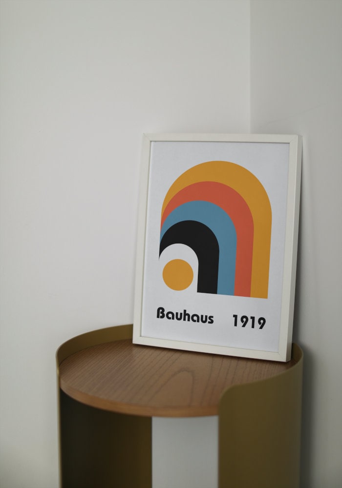 Bauhaus Rainbow Poster DIGITAL PRINT, rainbow artwork, Exhibition Wall Art, bauhaus decor, Colorful Abstract One Piece Poster, bauhaus print