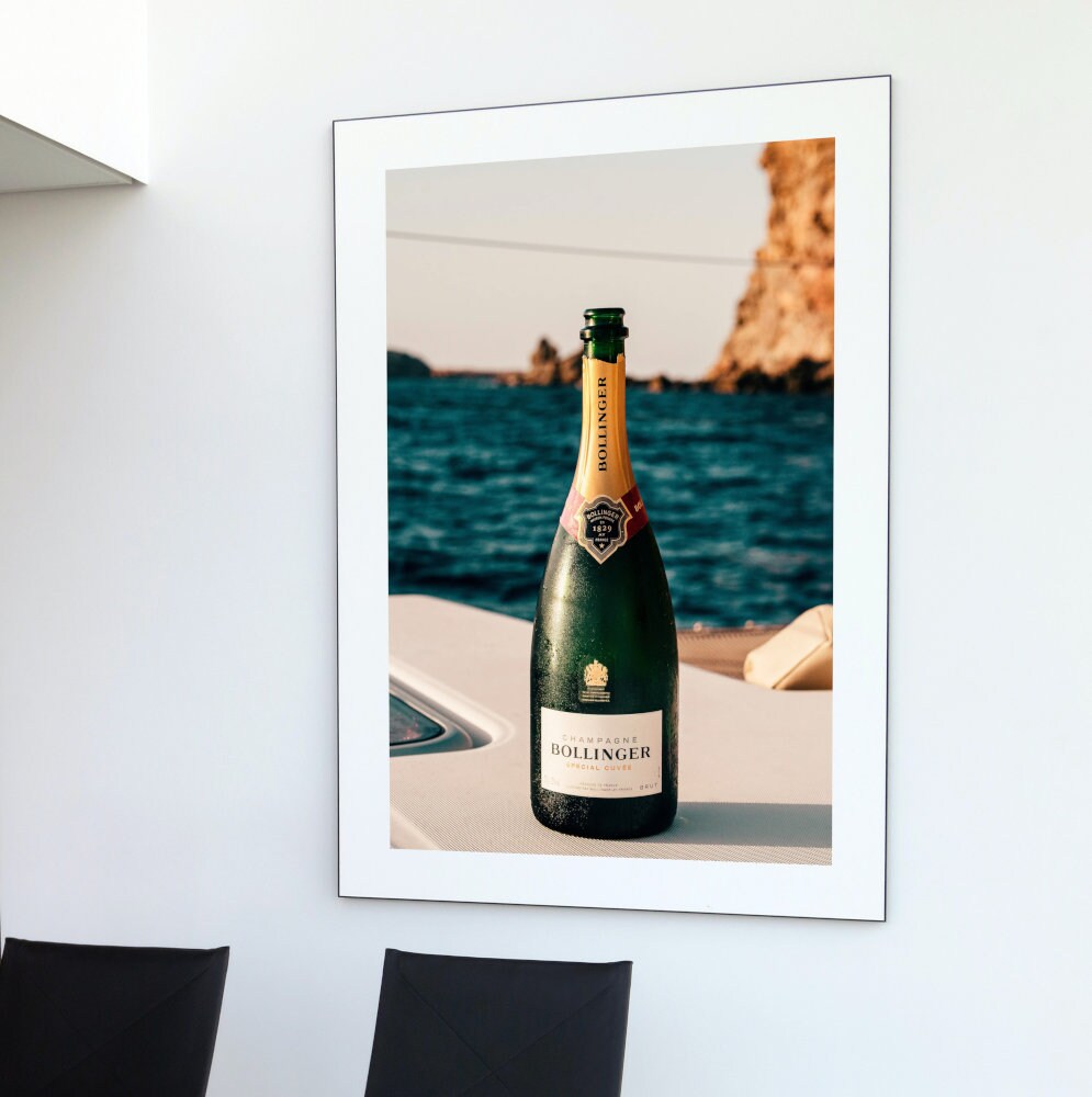 Champagne Print INSTANT DOWNLOAD, Luxury Wall Art, Glam decor, champagne bar cart, fashion wall art, champagne lover gift, coastal aesthetic