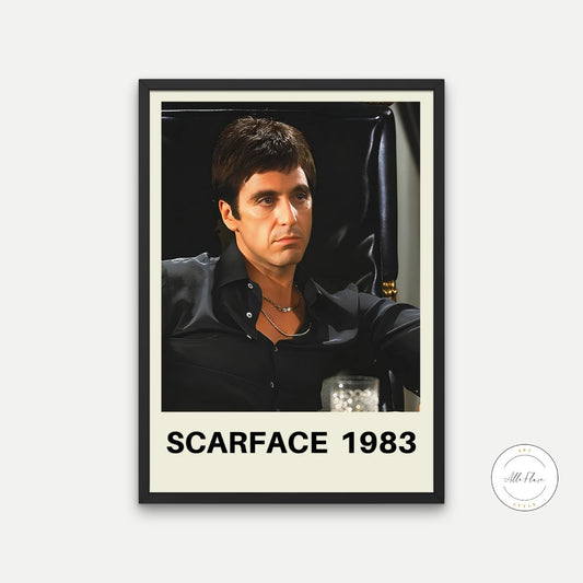 Scarface Poster DIGITAL ART PRINT, Retro Vintage Movie, Vintage Movie Poster, Old Hollywood Decor, Tony Montana Al Pacino poster, Museum Style | Posters, Prints, & Visual Artwork | art printables, bathroom wall art printables, bathroom wall art vintage, buy digital prints online, couture fashion wall art, designer fashion wall art, digital art for print, digital art for printing, digital art prints, digital art prints download, digital download art prints, digital print wall art, exhibition print, fashion a