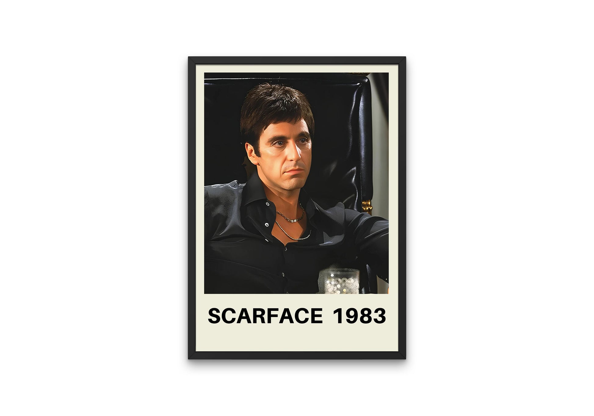 Scarface Poster DIGITAL PRINT, Retro Vintage Movie, Vintage Movie Poster, Old Hollywood Decor, Tony Montana Al Pacino poster, Museum Style