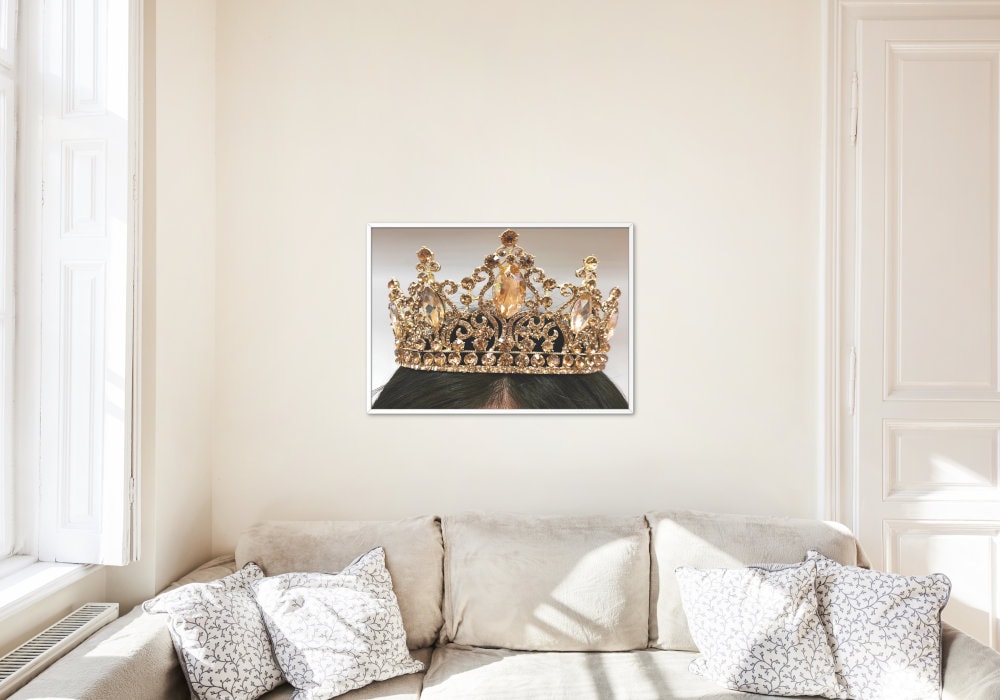Golden Crown INSTANT DOWNLOAD, glam decor, you're so golden, luxury wall decor, fashion wall art, classy poster, queen goddess art print
