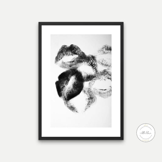 Black and White Kiss Wall Art DIGITAL DOWNLOAD ART PRINTS, Fashion posters printable, Luxury Fashion Print, glam wall art, Lip wall art, Glam décor | Posters, Prints, & Visual Artwork | art for bedroom, art ideas for bedroom walls, art printables, art prints black and white, bathroom wall art printables, bedroom art, bedroom pictures, bedroom wall art, bedroom wall art ideas, bedroom wall painting, black and white art print, black and white art prints, black and white art wall, black and white bathroom wall