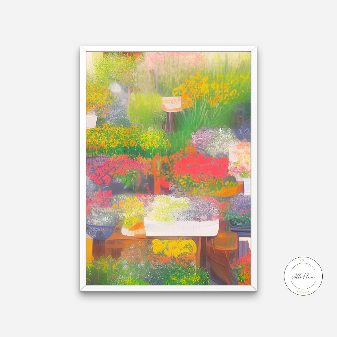 Flower market Painting DIGITAL DOWNLOAD Art Print, Abstract Botanical Wall Art, Hippie poster, Botanical printable, Flower Market Print | Posters, Prints, & Visual Artwork | 70s hippie decor, abstract prints art, aesthetic hippie room decor, art for bedroom, art ideas for bedroom walls, art printables, bathroom wall art printables, bedroom art, bedroom decor hippie, bedroom hippie decor, bedroom pictures, bedroom wall art, bedroom wall art ideas, bedroom wall painting, bohemian hippie decor, bohemian hippie