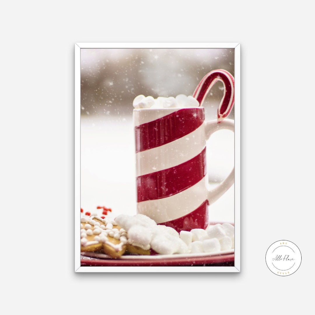 Christmas Hot Cocoa Printable DIGITAL DOWNLOAD ART PRINTS, winter photography, winter onederland, hygge print, merry christmas candy cane hot chocolate | Posters, Prints, & Visual Artwork | 12 days of christmas, abstract art prints, art for bedroom, art ideas for bedroom walls, art printables, bathroom wall art printables, bedroom art, bedroom pictures, bedroom wall art, bedroom wall art ideas, bedroom wall painting, botany prints, buy digital art prints online, buy digital prints online, canvas wall art fo