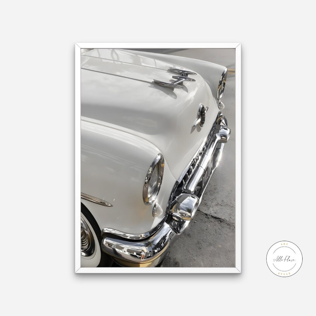 White Vintage Car Wall Art INSTANT DOWNLOAD, Classic Car Poster, Car Photography, Retro Wall Decor, Old Car Picture, white wall art, neutral | Posters, Prints, & Visual Artwork | art for bedroom, art ideas for bedroom walls, art printables, bathroom wall art printables, bedroom art, bedroom pictures, bedroom wall art, bedroom wall art ideas, bedroom wall painting, buy digital art prints online, buy digital prints online, canvas wall art for living room, car lover gift, classy wall art, couture fashion wall 