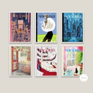 New Yorker Magazine Cover Poster Set Of 6 DIGITAL ART PRINT, Maximalist, Retro Magazine Posters, Trendy Magazine art, Vintage Magazine Print | Posters, Prints, & Visual Artwork | art for bedroom, art ideas for bedroom walls, art printables, bathroom wall art printables, bathroom wall art vintage, bedroom art, bedroom pictures, bedroom wall art, bedroom wall art ideas, bedroom wall painting, Best of New Yorker, buy digital art prints online, buy digital prints online, canvas wall art for living room, digital