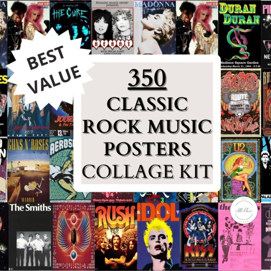 350 PCS 80's Classic Rock Collage Kit DIGITAL ART PRINTS, Vintage wall collage, Rock posters, 80's aesthetics wall art, Concert posters, Retro | Posters, Prints, & Visual Artwork | 80s aesthetic, aesthetic photo wall collage kit, aesthetic posters, aesthetic wall collage kits, art for bedroom, art ideas for bedroom walls, art printables, Band Posters Vintage, bathroom wall art printables, bedroom art, bedroom pictures, bedroom wall art, bedroom wall art ideas, bedroom wall collage kit, bedroom wall painting