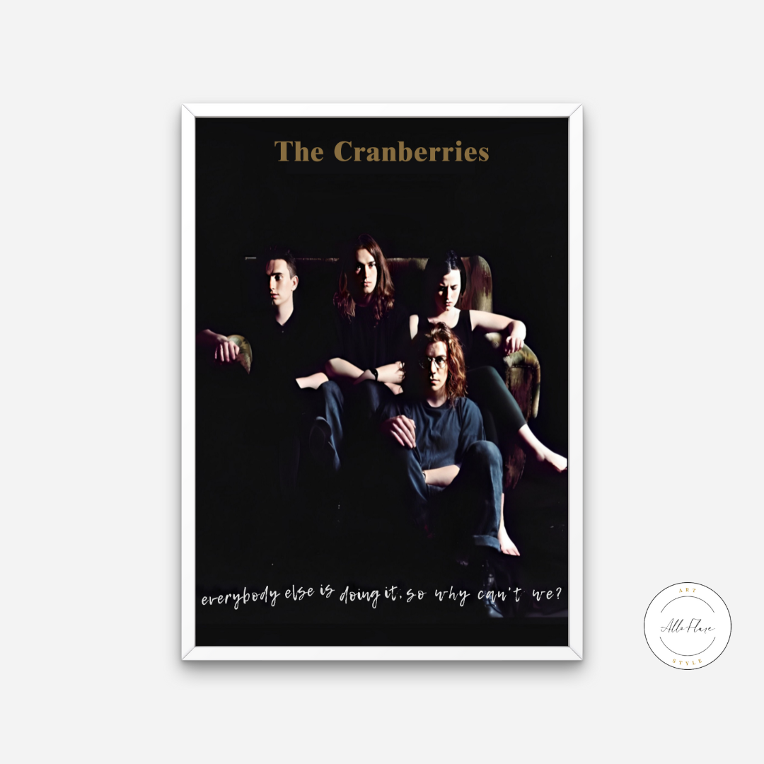 Poster In Metallo The Cranberries, Formato 30,5 X 20,5 Cm. Stile Vintage Retrò Su Lamiera, Con Bordi Arrotolati. Perfetto Per Bar, Camerette, Garage.